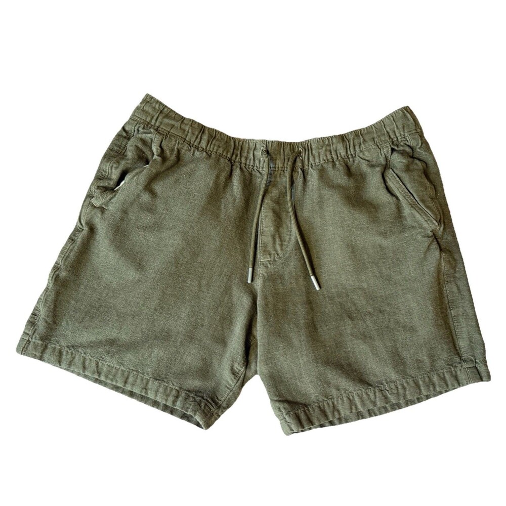 Abercrombie & Fitch Men’s Olive Green Casual Shorts Elastic Waist Size M